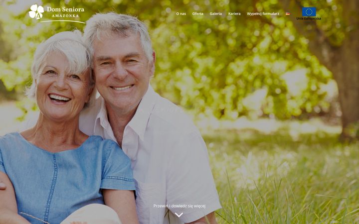 Zrzut ekranu domsenioraamazonka.pl