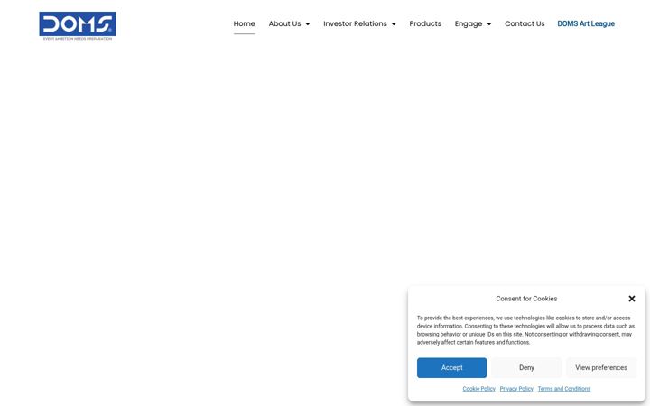 Screenshot of domsindia.com