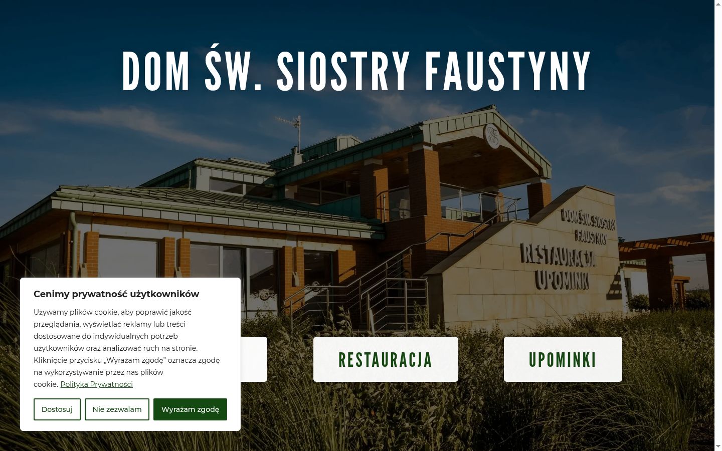 Zrzut ekranu banera zgody wyświetlanego przed jakąkolwiek interakcją