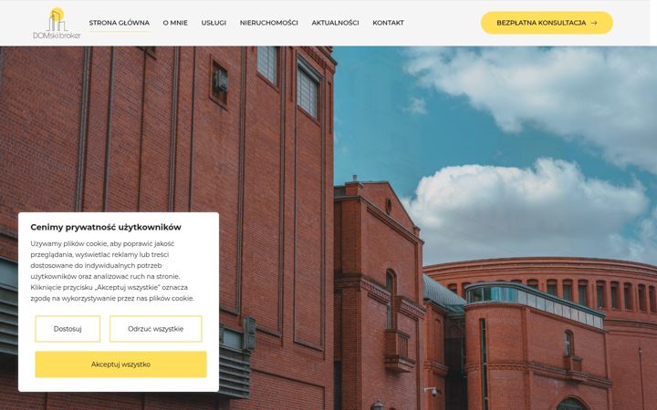Zrzut ekranu domskibroker.pl