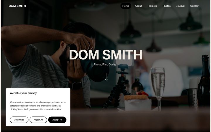 Screenshot του domsmith.co