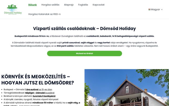 Screenshot of domsod.holiday