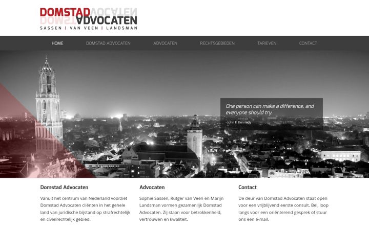 Screenshot of domstadadvocaten.nl