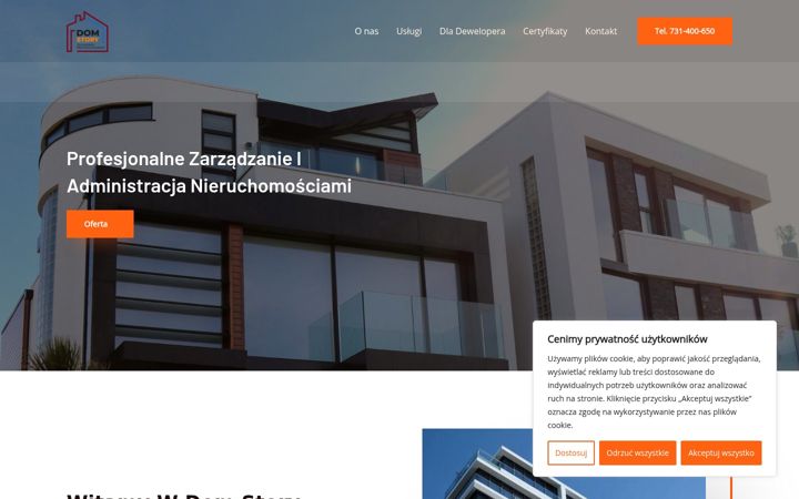Ekrano kopija domstory.com.pl