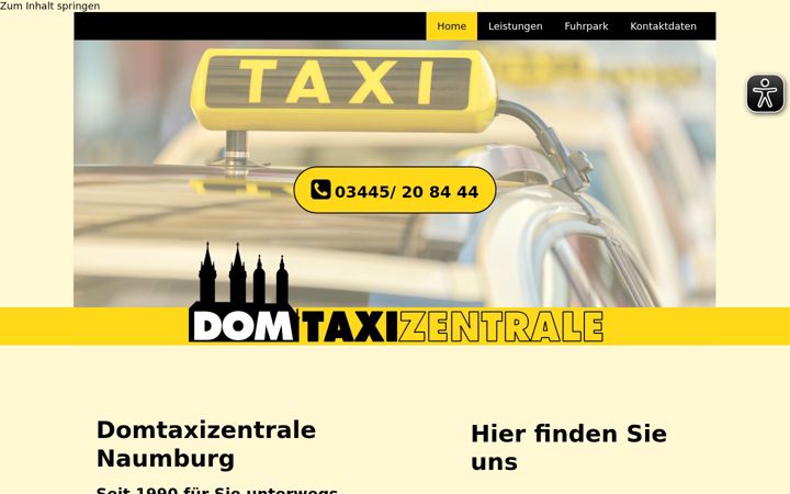 Screenshot of domtaxizentrale.de