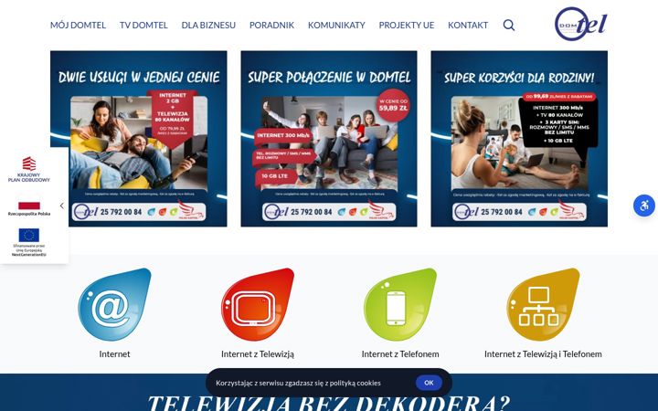 Screenshot of domtel.com.pl