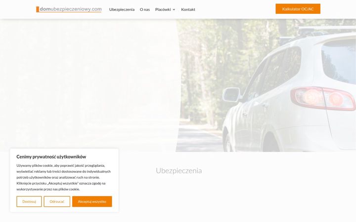 Screenshot of domubezpieczeniowy.com