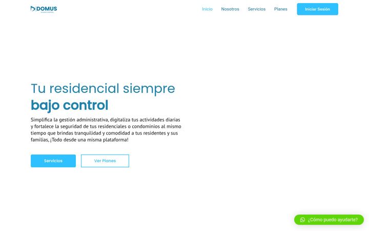Screenshot of domus-control.com