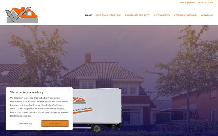 Captura de pantalla de domus-invest.nl