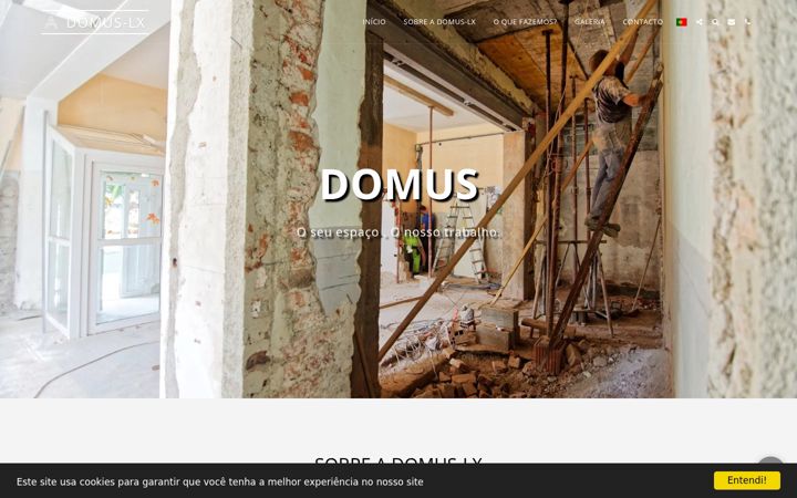 Screenshot of domus-lx.com