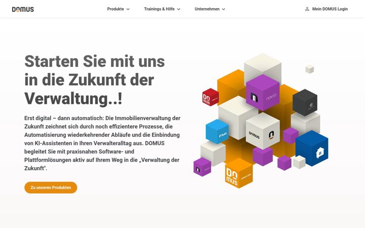 Snímek obrazovky domus-software.de