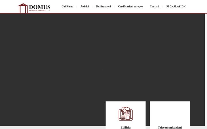 Skærmbillede af domus-srl.eu