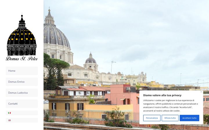 Screenshot of domus-st-peter.rome.it