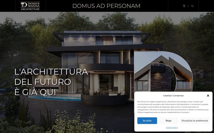 Screenshot of domusadpersonam.it