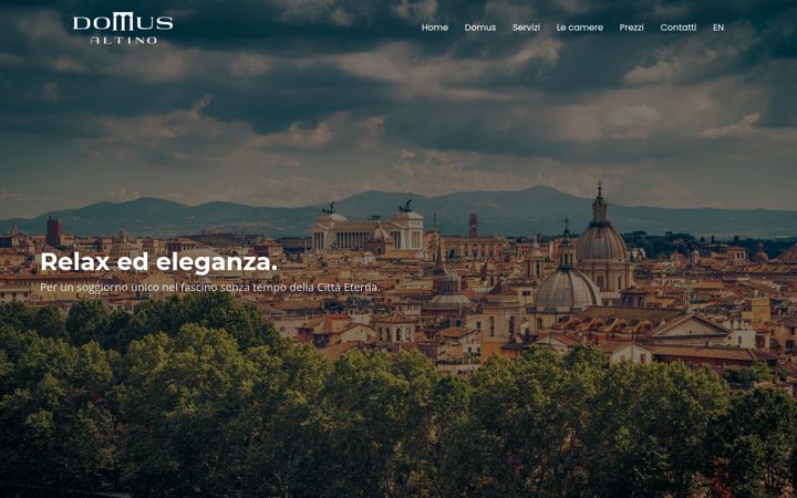 Screenshot of domusaltinoroma.it