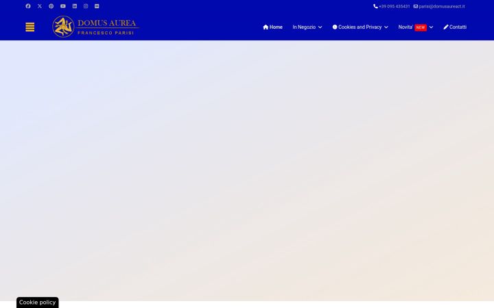 Screenshot of domusaureacatania.it