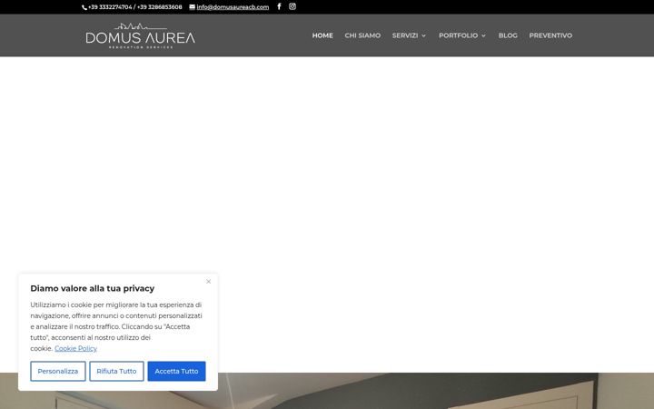 Screenshot of domusaureacb.com