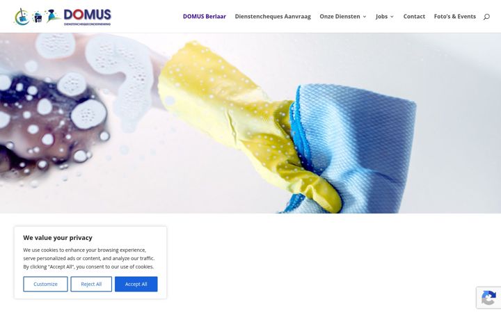 Screenshot of domusberlaar.be