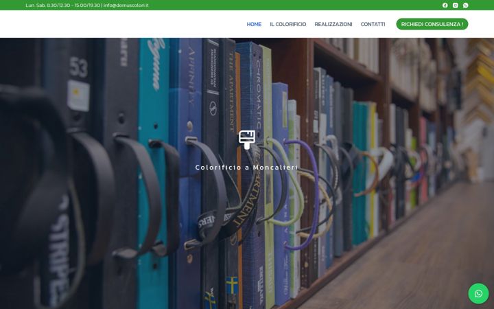 Screenshot of domuscolori.it