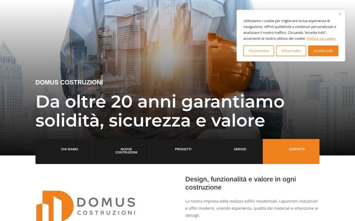 Snímek obrazovky domuscostruzioni.info