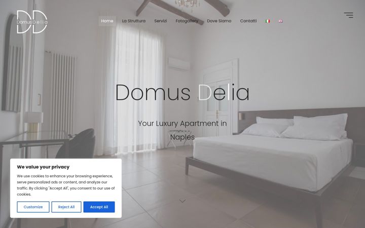 Screenshot of domusdelia.it