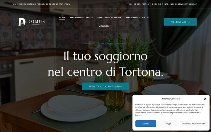 Screenshot of domusderthona.it