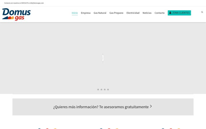 Screenshot of domusgas.com