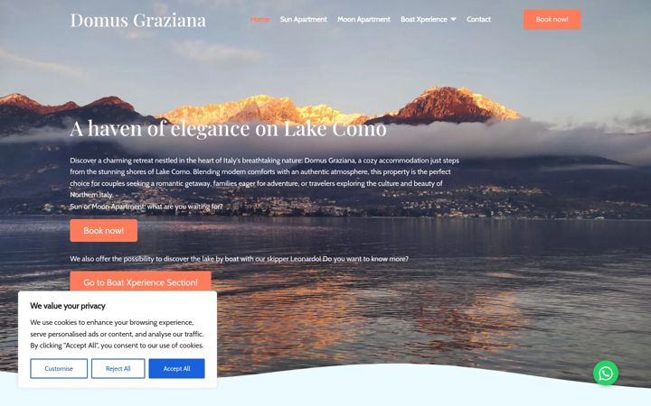 Screenshot of domusgraziana.it