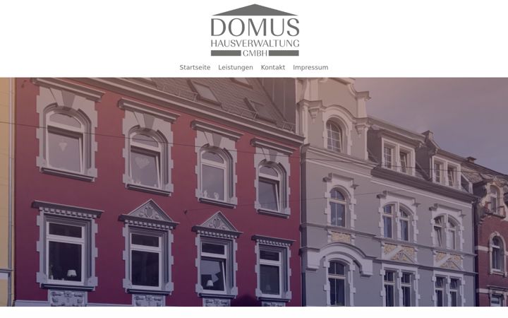 Screenshot of domushausverwaltung.de