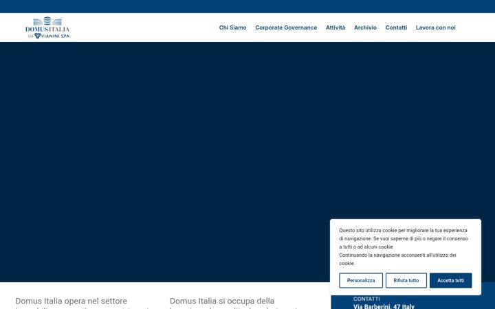 Screenshot of domusitaliaspa.it