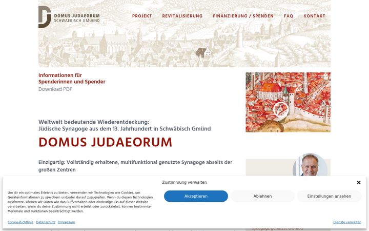 Screenshot of domusjudaeorum.de