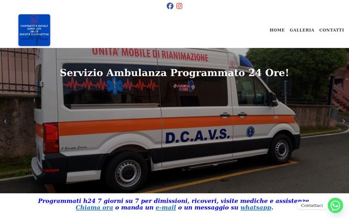 Snímek obrazovky domuslifeonlus.it