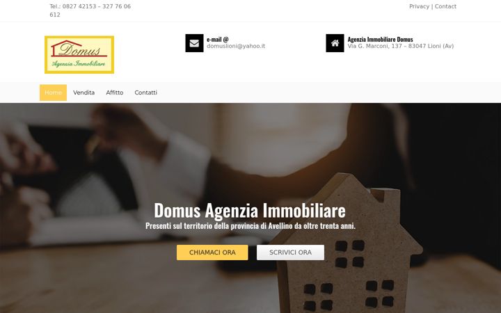 Snímek obrazovky domuslioni.it