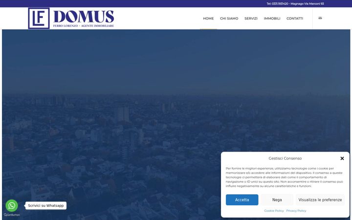 Snímek obrazovky domusmagnago.it