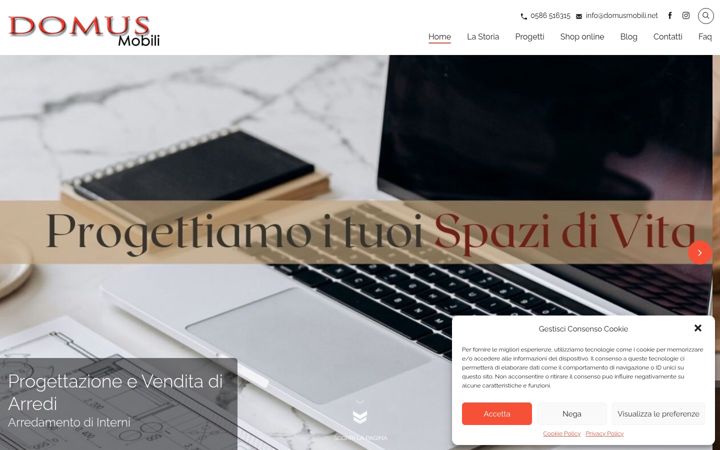 Snímek obrazovky domusmobili.net