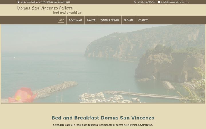 Screenshot of domussanvincenzo.com