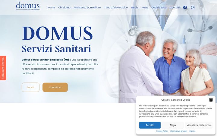 Zrzut ekranu domusservizisanitari.it