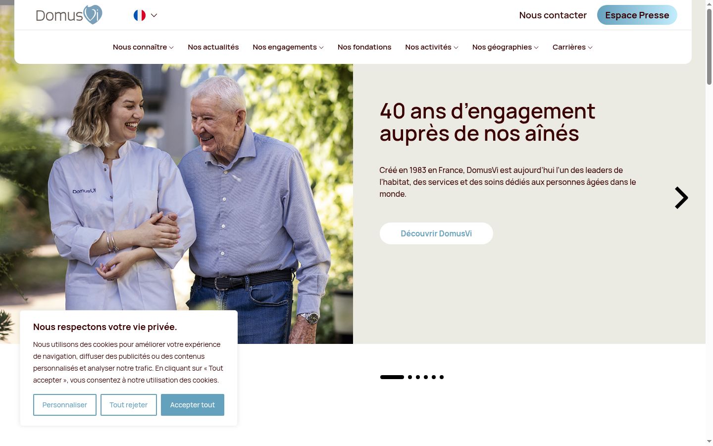 Screenshot tal-banner tal-kunsens muri qabel kwalunkwe interazzjoni