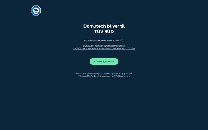 Snímek obrazovky domutech.dk