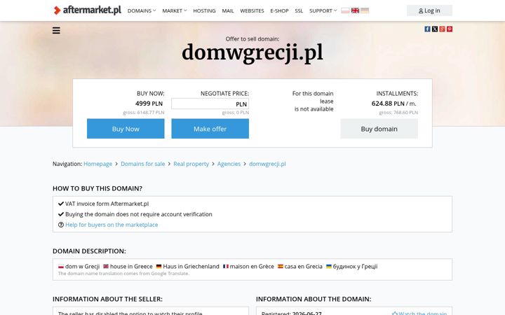 Ekrano kopija domwgrecji.pl