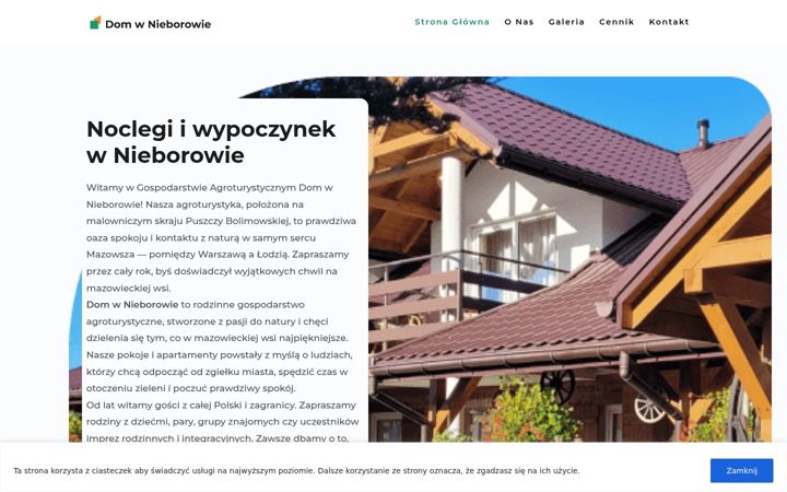 Ekrano kopija domwnieborowie.pl