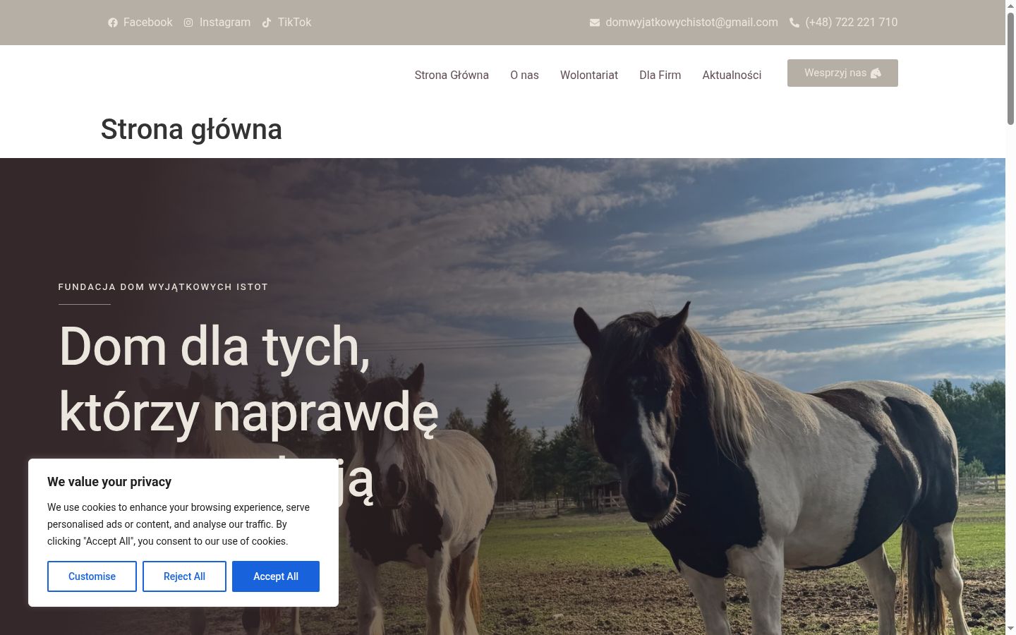 Sutikimo reklamjuostės, rodytos prieš bet kokią sąveiką, ekrano kopija