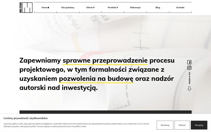 Snimka zaslona za domy-projekt.pl