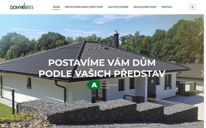 Snímek obrazovky domyartes.cz