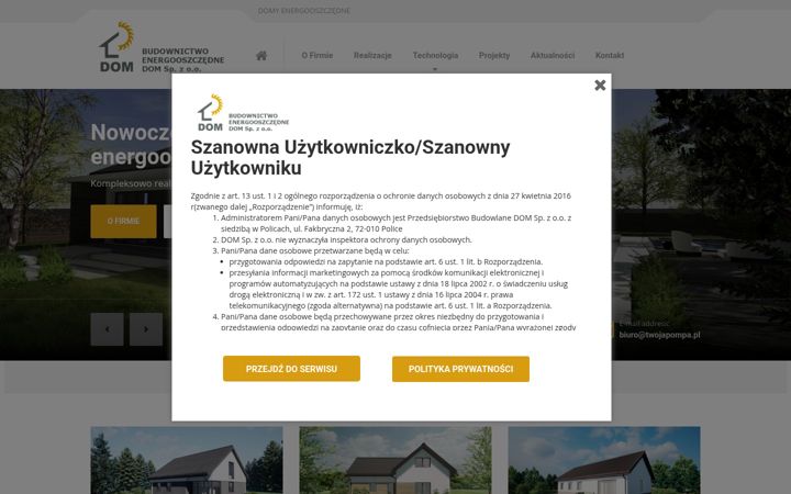 Capture d'écran de domyenergooszczedne-szczecin.pl
