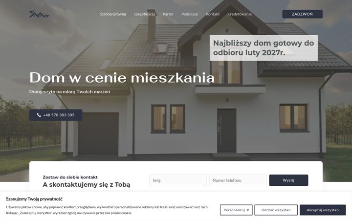 Snimka zaslona za domyosiny.pl