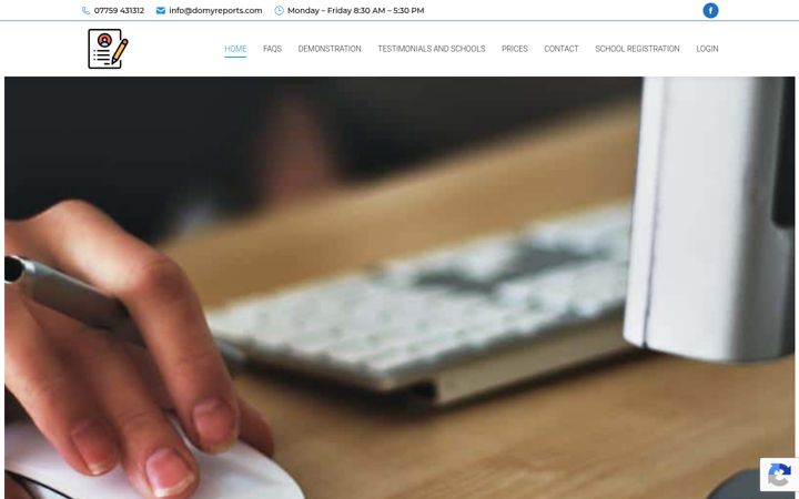 Screenshot of domyreports.com