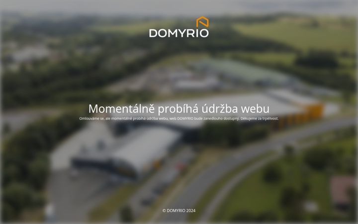 Snímek obrazovky domyrio.cz