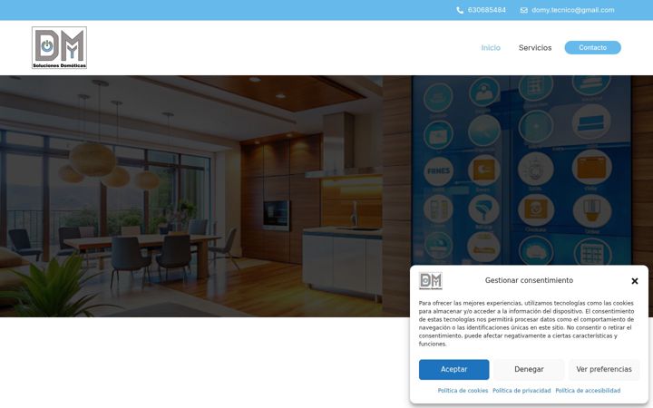 Screenshot of domysolucionesdomoticas.es