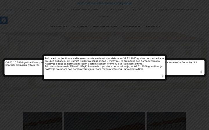 Screenshot of domzdravlja-dugaresa.hr